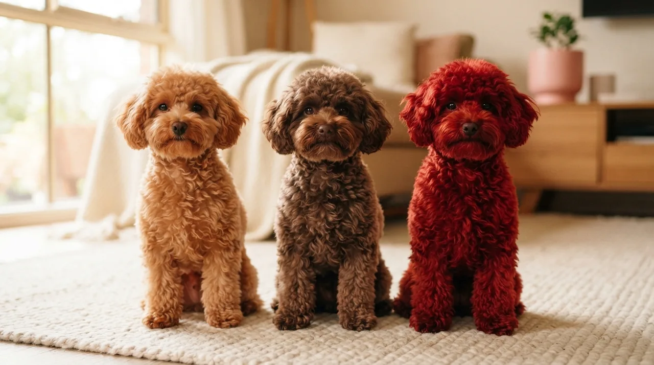 Poodle colours: brown, apricot, red and beyond: Toy Poodle in Singapore