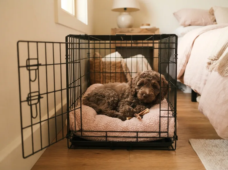 Crate training a Toy Poodle puppy