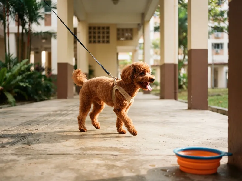 Keeping a Toy Poodle cool in Singapore heat