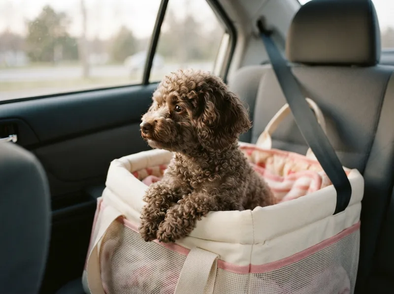 Transporting a Toy Poodle around Singapore